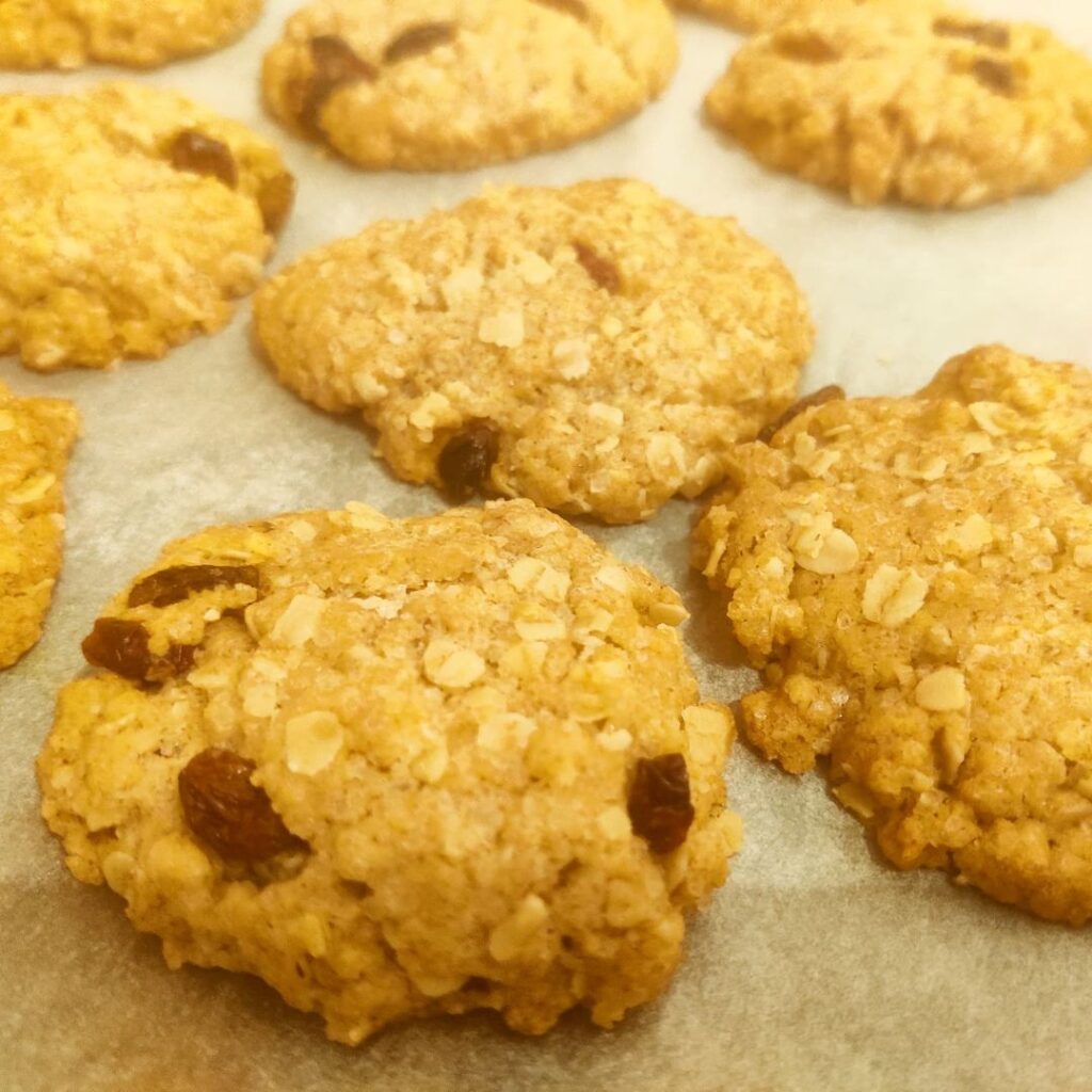 biscuits on a baking tray